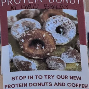 New offering... Protein Donuts!