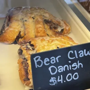 Bear claw danish