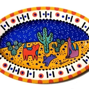 16&quot; Desert Night Oval