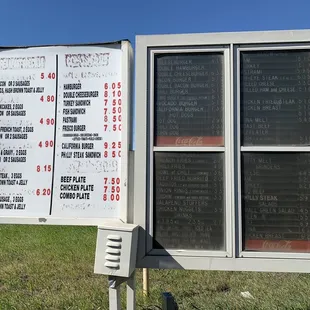 Drive thru menu 2022