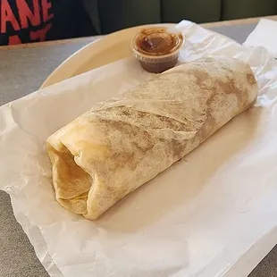 Bean and cheese burrito