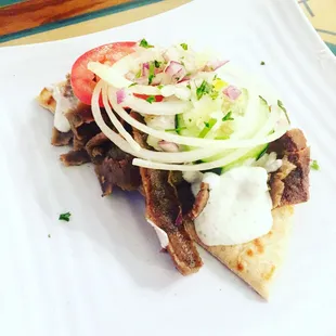 Half gyro! (Split with someone at the table)