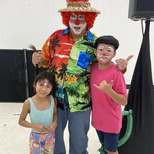 My son wants to be just like Chris Da Clown.