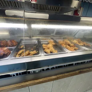 chicken wings and fried chicken, food