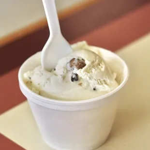 Chocolate chip cookie dough ice cream
