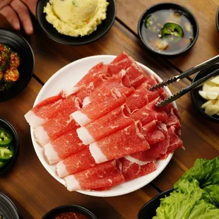 Signature Beef Brisket accompanied with Complimentary Banchan