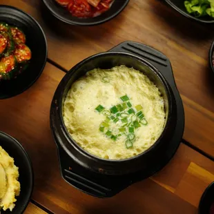 Steamed Egg, served steaming hot and included with all AYCE KBBQ options