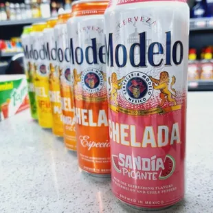 Modelo Michelada's all flavors available!