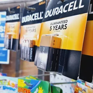 Duracell Batteries sold here.