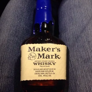  bottle of maker's mark whiskey