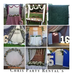 Different backdrops available