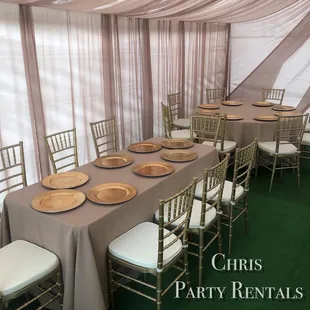 Everything set up by us