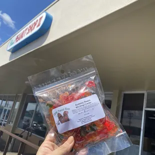 a bag of gummy bears