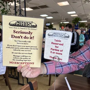  sign that reads seriously don't do