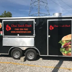  food truck parked in a parking lot