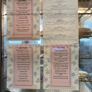 sushi and sashimi, menu