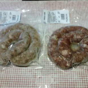 Packaged products, Chicken and Turdunken Sausages