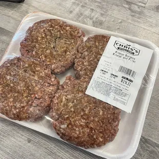  package of hamburger patties