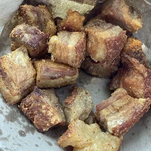 Crackling.... Soggy and Fatty. Not cooked well.