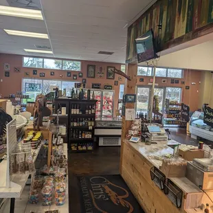he inside of the store