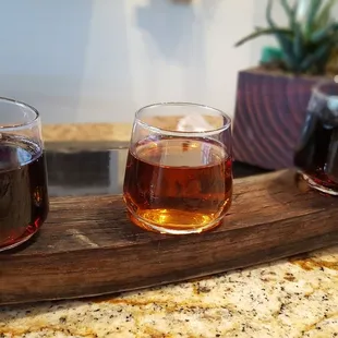 hree glasses of wine