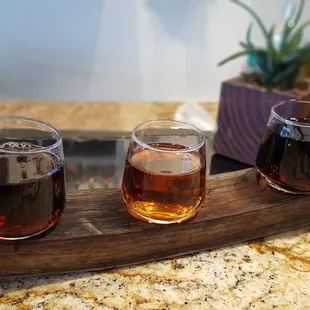 hree glasses of wine