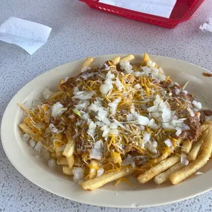 Chili cheese fries