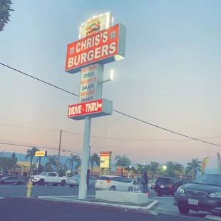 outside