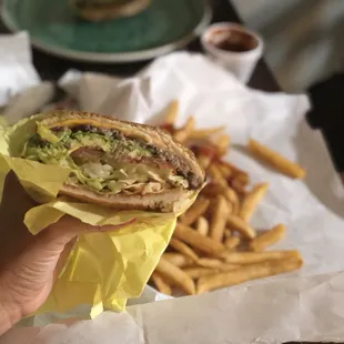 Today I got to try their avocado burger