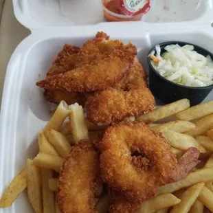 The shrimp is delicious.