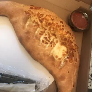 Chicken and Cheese Calzone