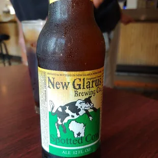 The spotted cow beer, native to Wisconsin. Good beer.