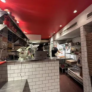 a view of the kitchen