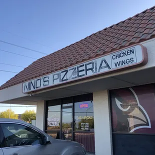 the front of the restaurant