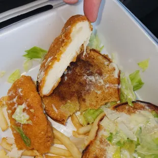 Breaded chicken