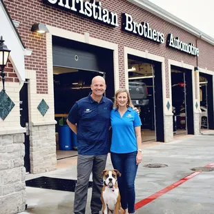 Owners: Jesse &amp; Shauna Wilson with Twix