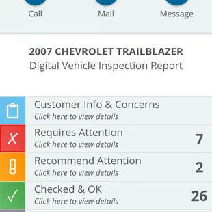 Online Inspection Report (and estimate as well)