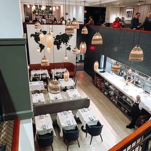 Checking in on the dinning room and open kitchen