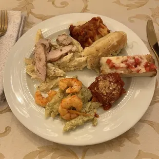 a plate of food on a table