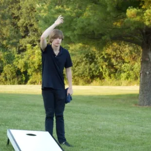 the young people sure enjoy the gorgeous and spacious grounds which were easily accessible from the back door of the event space