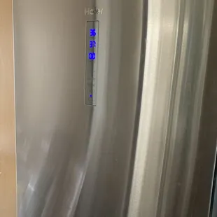 Nice fridge, except for the cancer warning inside. WHERE I STORE MY FOOD