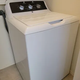 Our new GE Model#: GTW525ACWWB 4.3 cu ft Capacity Washer w/SS Basket (Commercial Quality High Efficiency)