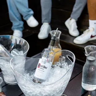 drink, sushi and sashimi