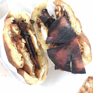 Serve me this totally burnt sandwich. Look!!!