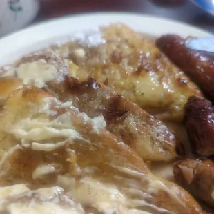 French Toast with links sausage