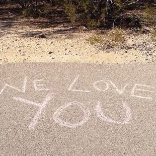 Drawings at the park for Christina.