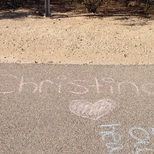 Drawings at the park for Christina.