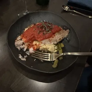 Red Snapper on jalapeño grits