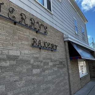 the front of the building