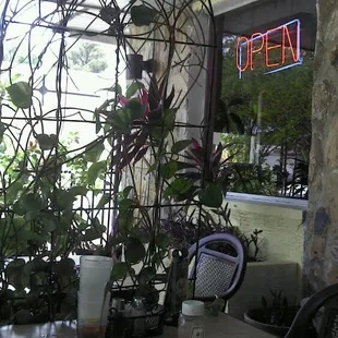 there is also inside seating.